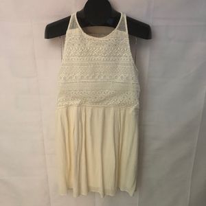 Abercrombie & Fitch Crochet Dress. Ivory .  Size Large